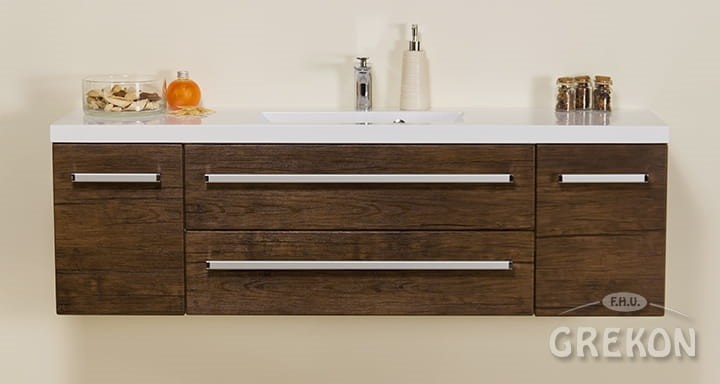 Gante Szafka wisząca z umywalką 140/39C Clever seria FOKUS AD FKS-AD-U140/39C Clever