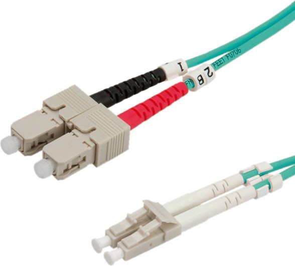 Roline Patchcord światłowodowy 50/125um LC-SC OM3 1m turkusowy 21.15.8711 21.15.8711