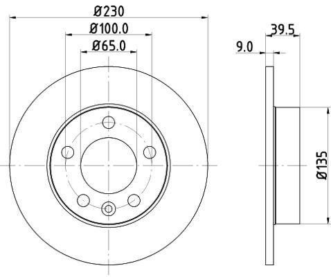 HELLA PAGID Tarcza hamulcowa PAGID 8DD355105-411