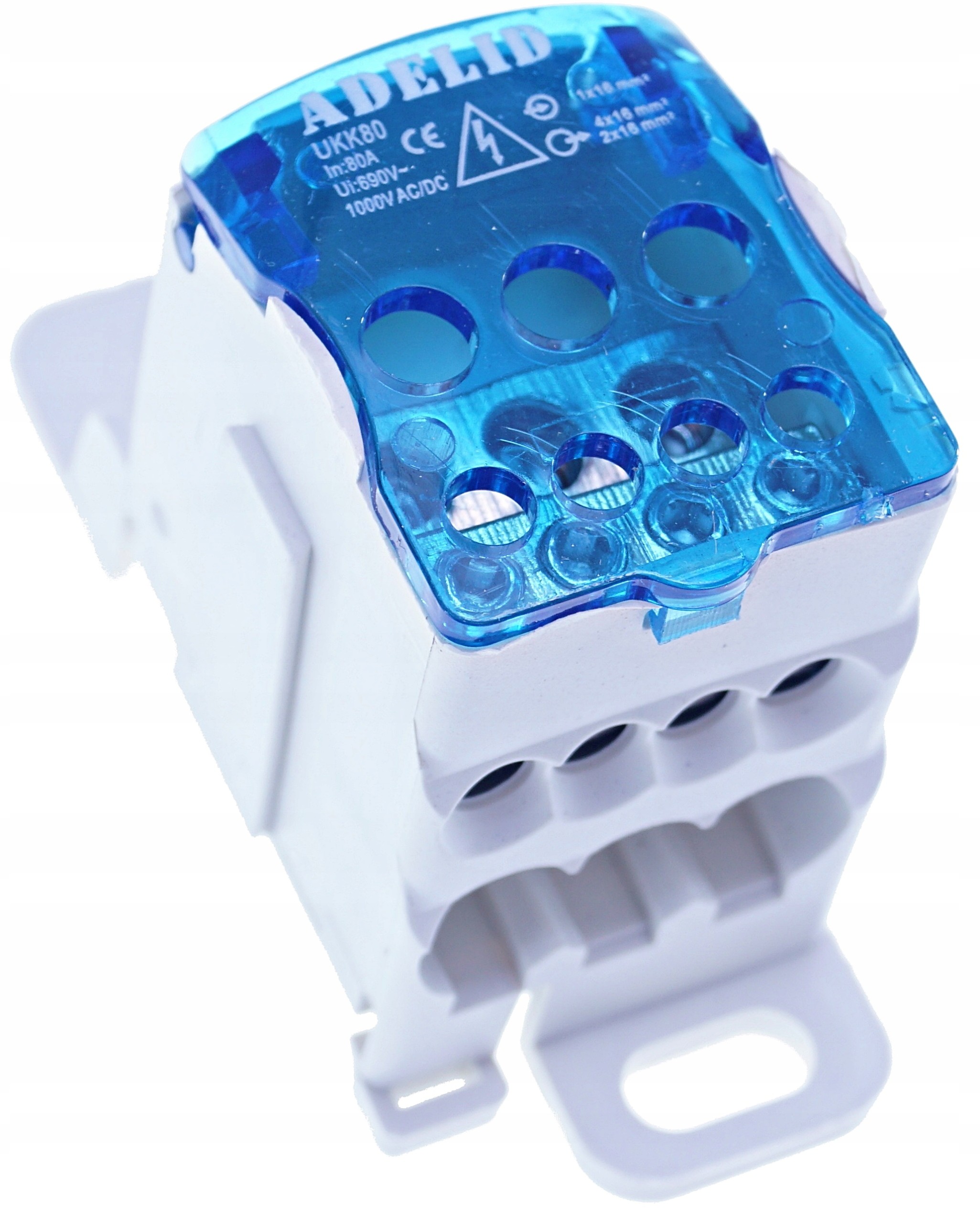 Główny Blok Rozdzielczy Mostek Na Szynę Din 80A