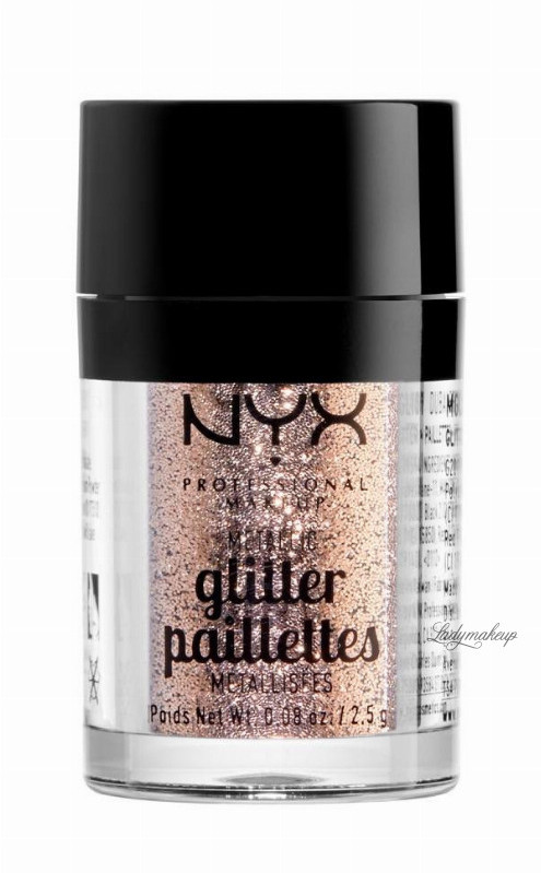 NYX Professional Makeup Professional Makeup - Metallic Glitter Paillettes - Brokat do twarzy i ciała - 05 LUMI-LITE