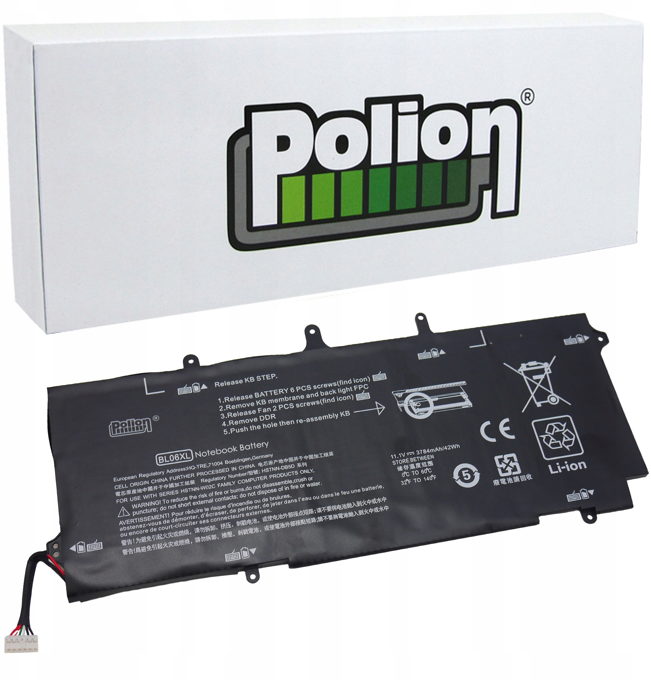 HP Bateria BL06XL do EliteBook Folio 1040 G1 G2