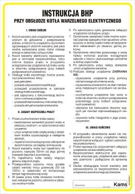 IAG03 Instrukcja BHP przy obsłudze kotła warzelnego elektrycznego
