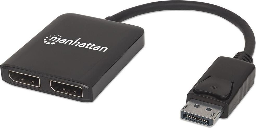 Manhattan Splitter 2-Port Display-Port mit MST 4K@30HZ 207768