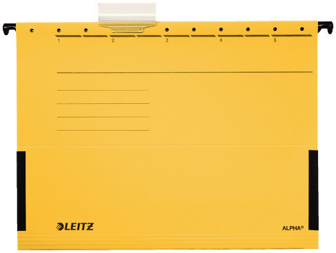Leitz Teczka zawieszana Alpha z bokami żółta 19860015