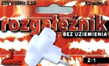 Rum-Lux Rum-lux Z-1 Rozgałęźnik Wtyczkowy Bez Uziemienia