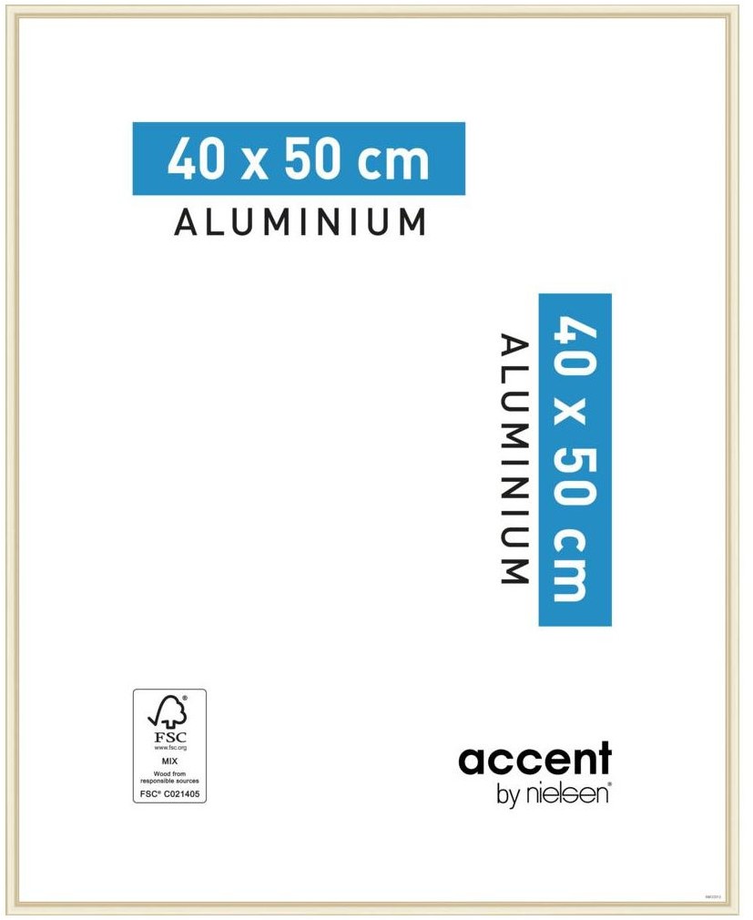 Nielsen Ramka na zdjęcia ACCENT 40 x 50 cm złota mat aluminiowa