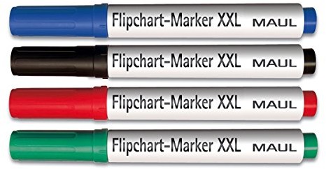 Maul MAUL Flipchart-marker, końcówka okrągła 3.0  6.0 MM, 4 sztuki 4002390024396