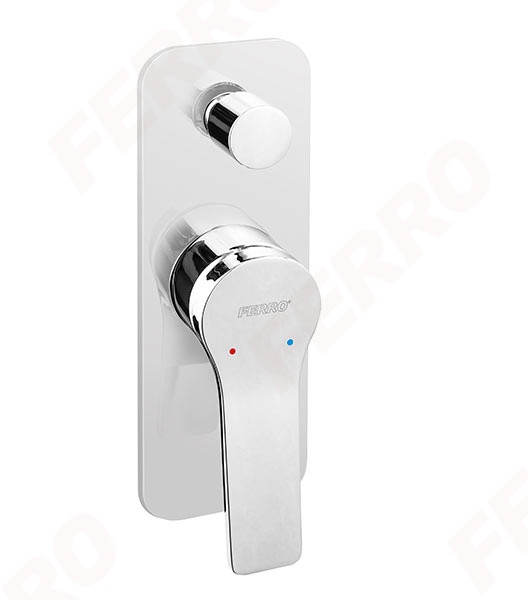 Ferro Stratos bateria natryskowa podtynkowa chrom BSC7P BSC7P