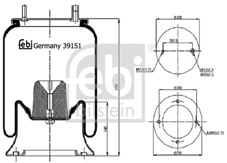 FEBI Mieszek, klimatyzacja FEBI 39151