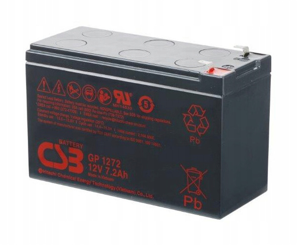 CSB Akumulator 12V 7.2Ah GP1272F1