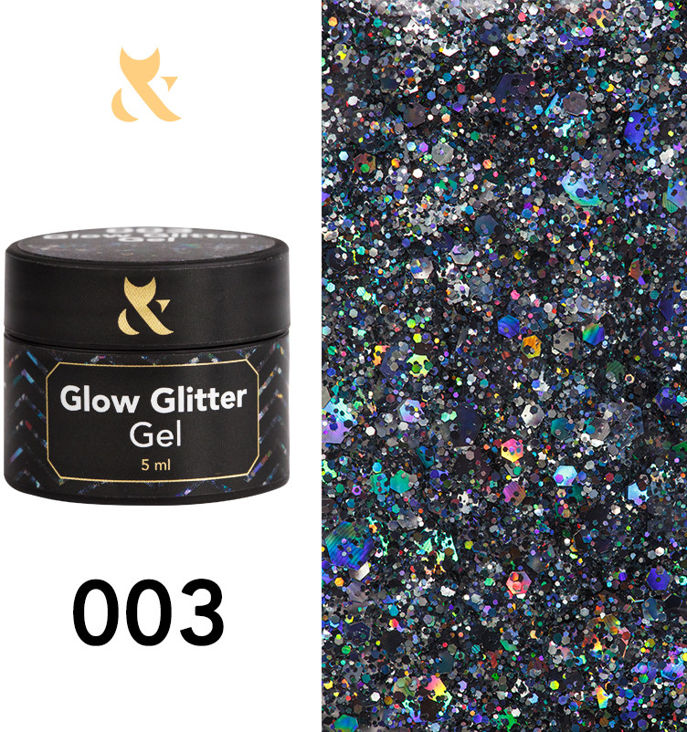 POLISH STANDART SP ZOO Lakier hybrydowy F.O.X Glow Glitter Gel 003