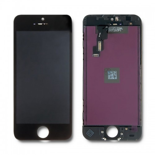 Qoltec Qoltec Wyświetlacz dotykowy LCD do Apple iPhone 5S / SE | czarna ramka