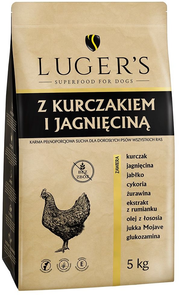 Luger's Luger's Adult, kurczak i jagnięcina - 5 kg