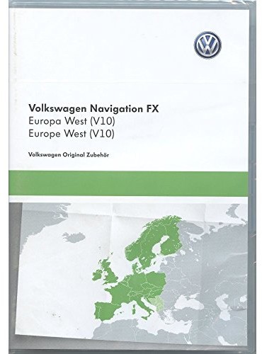 Volkswagen 3C8051884DD FX V10 aktualizacja mapy do nawigacji na karcie SD, Europa zachodnia, kompatybilna z RNS 310