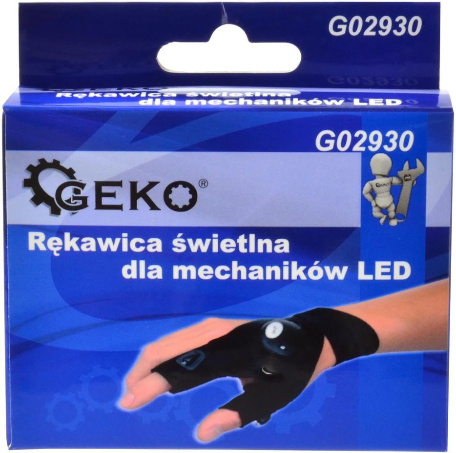 Geko rękawica świetlna dla mechaników LED G02930 vx866