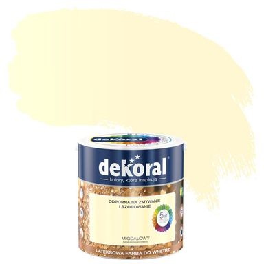 Dekoral Farba wewn$169trzna do ścian AKRYLIT W 2,5 l Migda$170owy