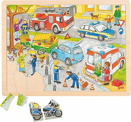 Goki Policja Puzzle i puzzle, kolor (wielokolorowy) (57429) 57429
