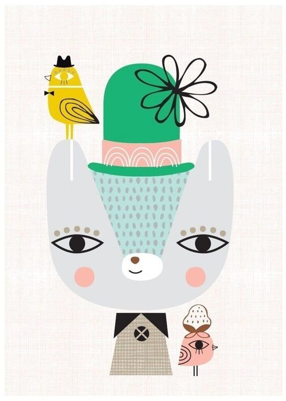 Petit Monkey Petit Monkey - Poster Thierry the Bear 42 x 29.7 cm