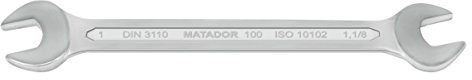 MATADOR Matador podwójny klucz płaski, 1 X 1,1/8 AF, 0100 8012