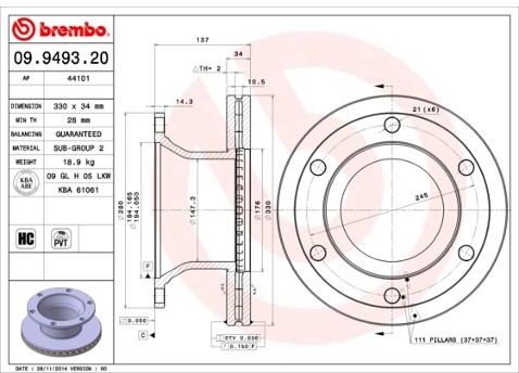 BREMBO 09.9493.20