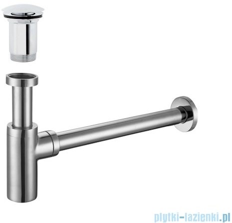 Omnires syfon umywalkowy z korkiem klik-klak chrom A706CR/A186