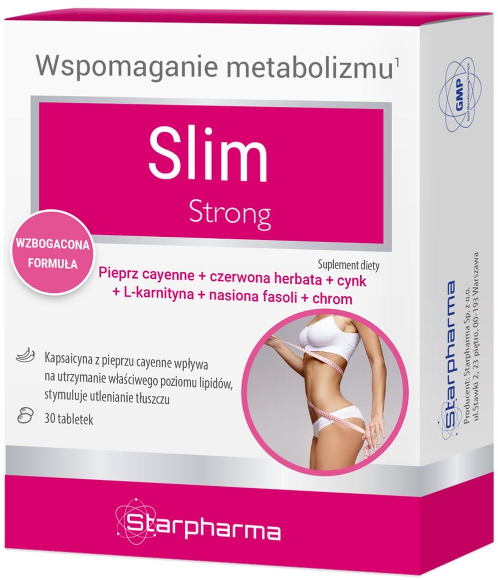 Slim Strong, suplement diety, 30 tabletek Duży wybór produktów 