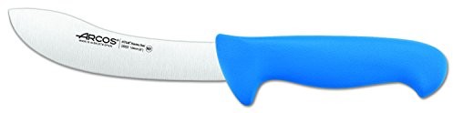 Arcos Skinning nóż  kolorze  Prof 295 323 ze stali nierdzewnej, ergonomiczny uchwyt nitrum Niebieski z polipropylenu i 16 cm arkuszy, wskazanie Cover 295323