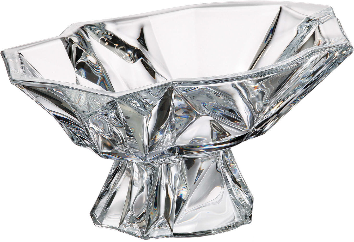 Bohemia Crystalite s.r.o ENIGMA ANGLE MISA N/N 330 9K7/6KF58/1/99T49/330-169 footed bowl