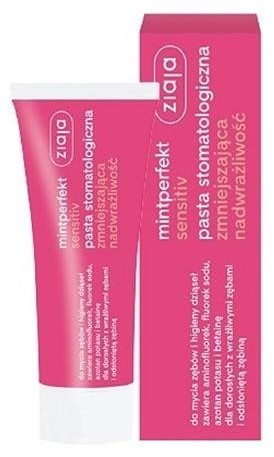 Ziaja Mintperfekt Sensitiv pasta do zębów stomatologiczna zmniejszająca nadwrażliwość 75ml 54394-uniw