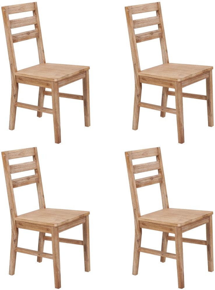 vidaXL Krzesła jadalniane, 4 szt., lite drewno akacjowe
