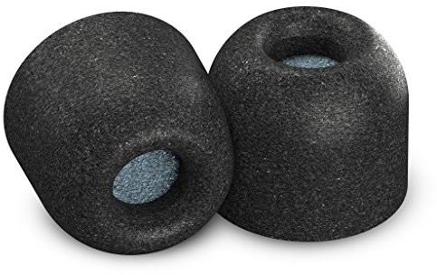 Comply Sport Pro Premium Memory Foam końcówki do słuchawek B&O Play Beoplay E8, E6, E4, H5 i H3 - bezpieczne dopasowanie końcówki z ochroną przed potem (duże, 3 pary), czarne 19-20221-51