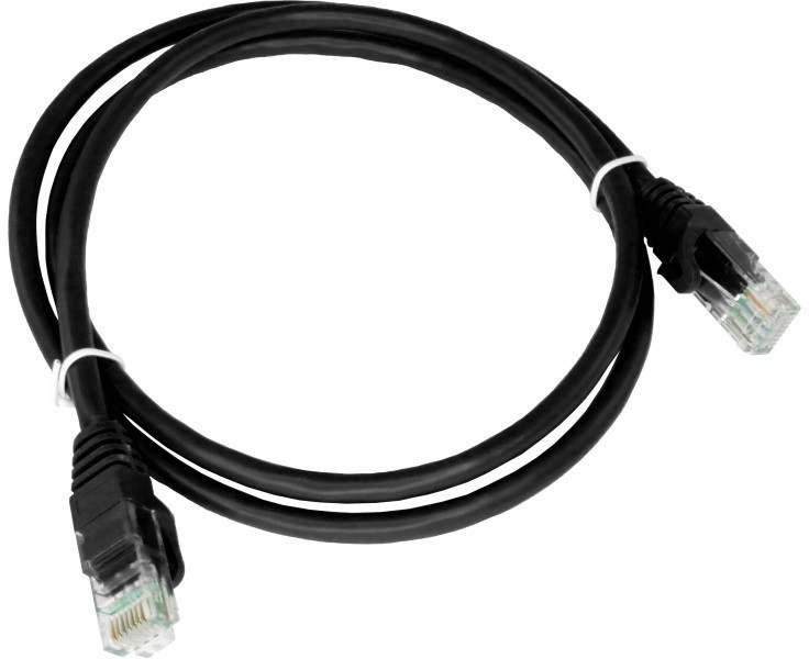 ALANTEC Patch-cord U/UTP kat.5e PVC 0.25m czarny