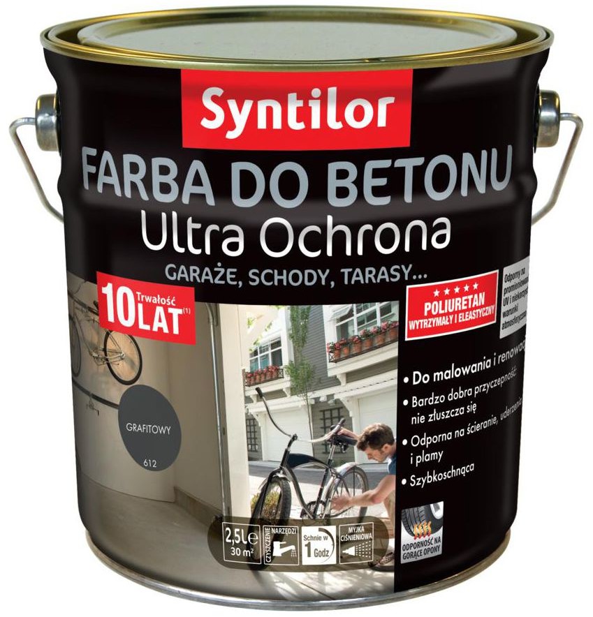 Syntilor Farba do betonu ULTRA OCHRONA 2.5 l Grafitowy