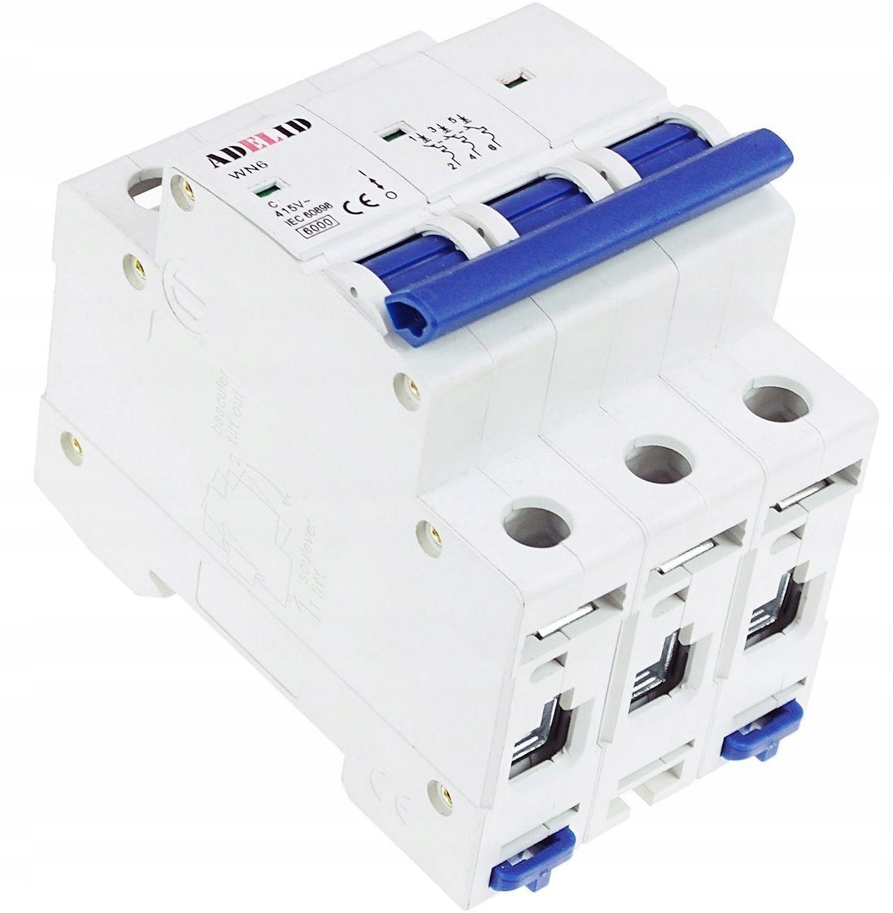 LEGRAND C20 Nadprądowy Bezpiecznik 3P C20A 3 Faz