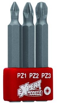 Modeco Komplet 3 szt końcówek wkręcających typu PZ 50MM PZ1,PZ2,PZ3)Modeco MN-15-522 5027