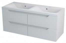 Sapho WAVE szafka umywalkowa 120x50x48cm, biała WA121