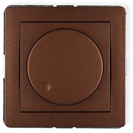 Karlik Deco brązowy elektroniczny regulator oświetlenia przyciskowo-obrotowy 9DRO-1 9DRO-1