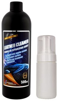 HADWAO Leather Cleaner środek do czyszczenia skóry ekoskóry i tapicerek skórzanych foteli siedzeń z aplikatorem piany 500ml Leather Cleaner