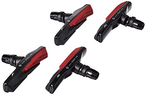 V-BRAKE XLC klocków hamulcowych cartridge BS-V03 zestaw -częściowy 72 MM, czarny/czerwony, 2500384800 2500384800_schwarz/rot