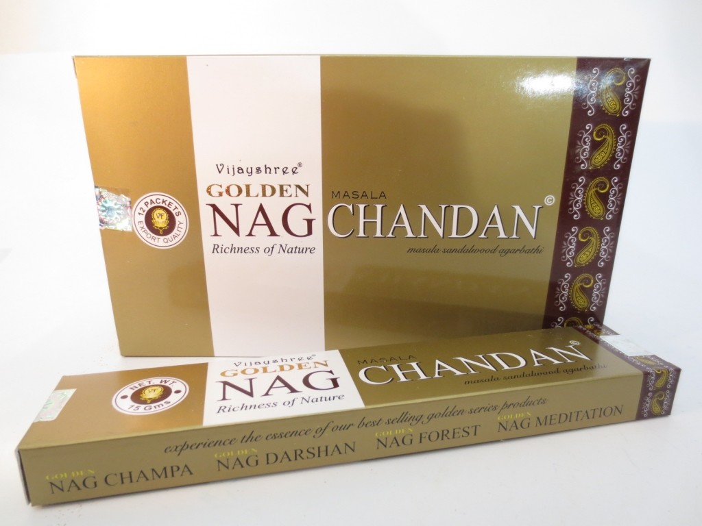 Vijayshree Kadzidełka VIJAYSREE Golden Nag Chandan - 15g vijaysree03