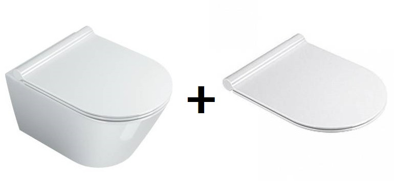 Catalano New Zero + deską biała 1VSZ46R00+5V45STP00