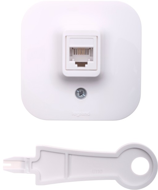 LEDart telefoniczne Legrand Forix RJ11 natynkowe białe IP20