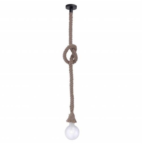 Leuchten Direkt 15481-18 - Żyrandol na lince ROPE 1xE27/60W/230V