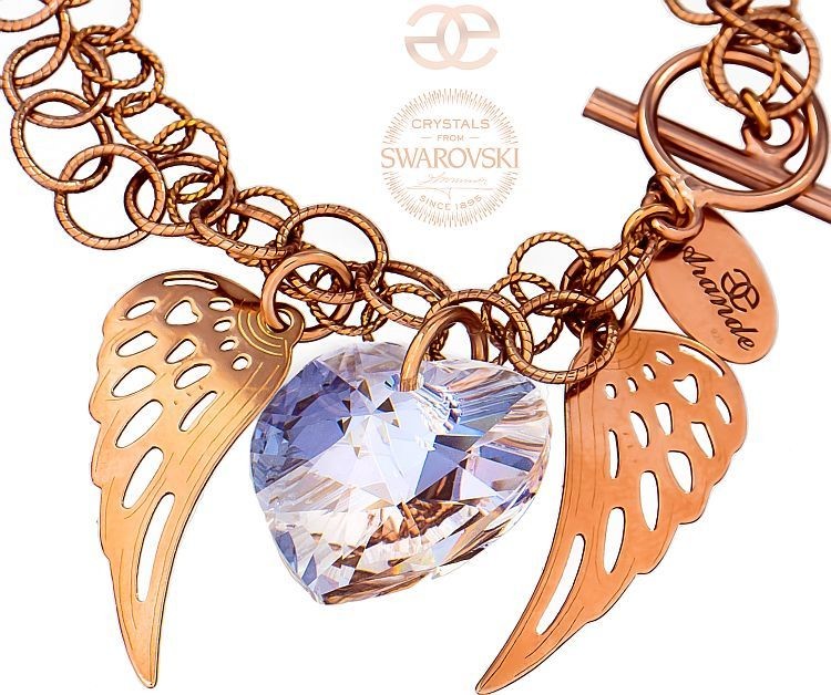 Swarovski Arande bransoletka MOON RÓŻOWE ZŁOTO SREBRO 700751