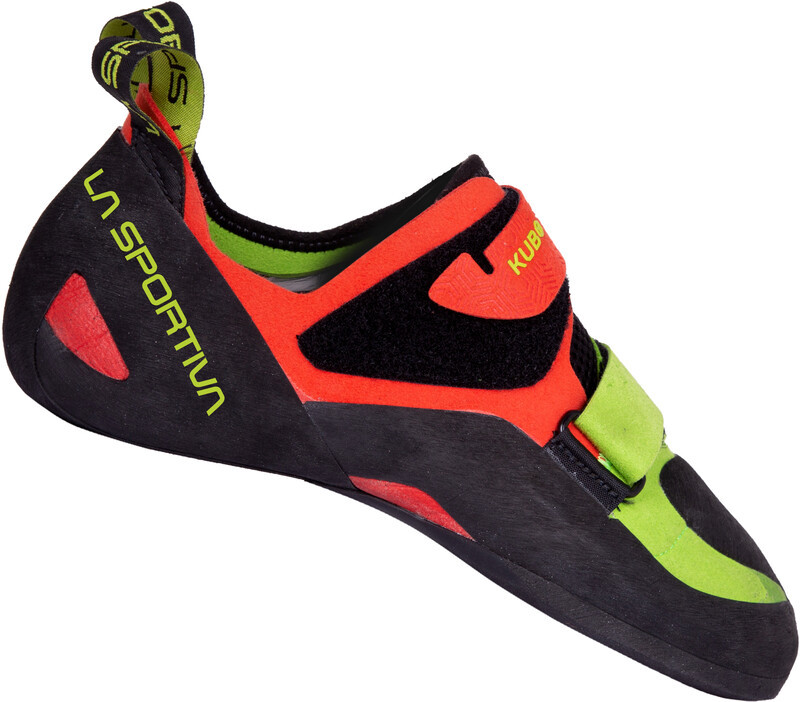 La Sportiva Kubo Climbing Shoes Men, goji/neon EU 40,5 2021 Buty wspinaczkowe na rzepy 30H314720-40