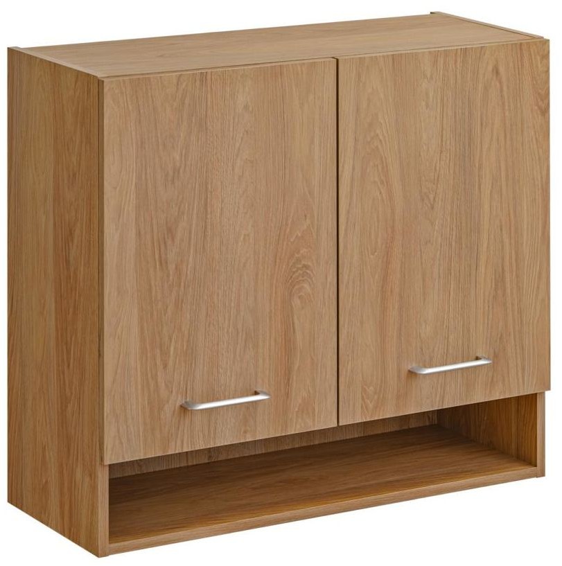 MEBLE OKMED Szafka kuchenna wisząca Laxy 80 cm kolor dąb hikora