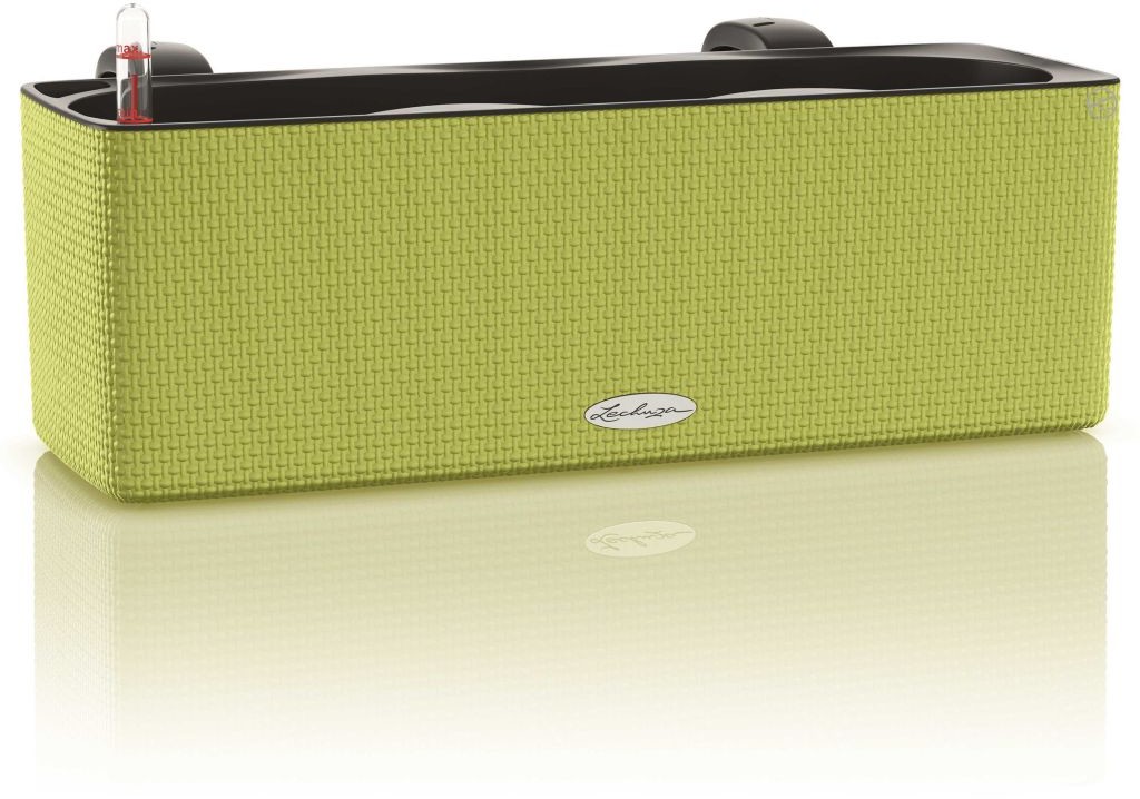 Lechuza Donica Balconissima 40 z uchwytami, limonkowa, 13685