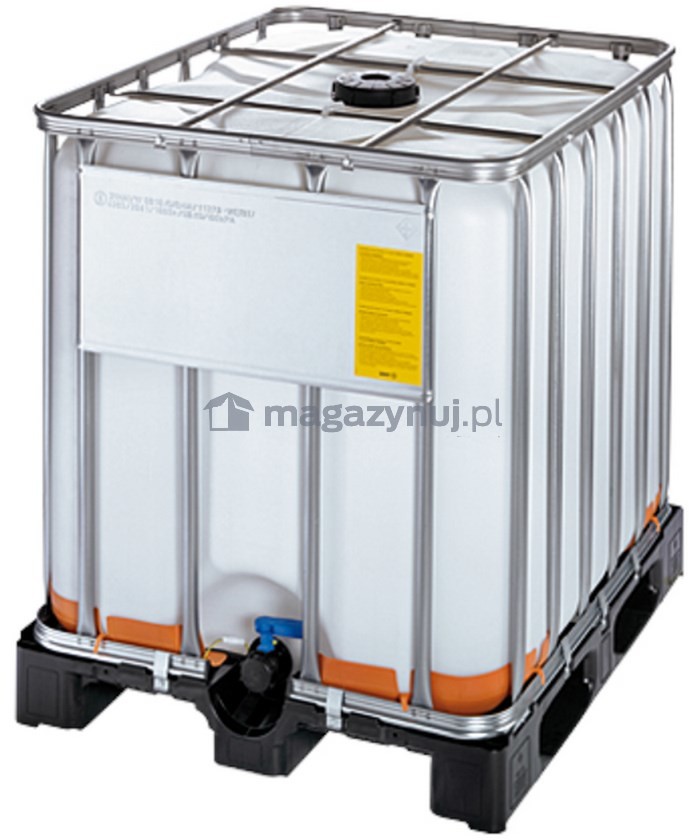 Kontener IBC 1000 l UN EX 150/50 na palecie z tworzywa sztucznego do alkoholu (wym. 1200 x 800 x 1163 mm)