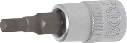 BGS wkładka bit, 6,3 MM, 1/4 cala, gwint wewnętrzny 6-kątne, 5/32 cala, 2742